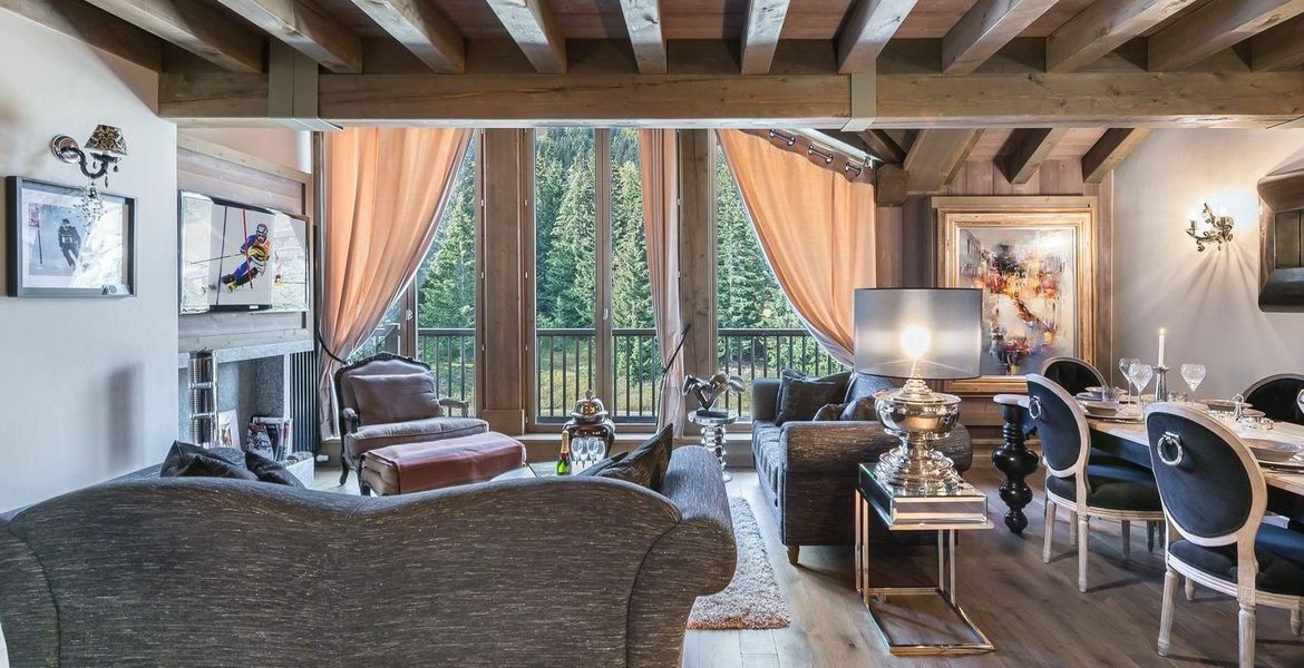 Duplex apartment in Plantret Courchevel 1850 with 3 bedrooms