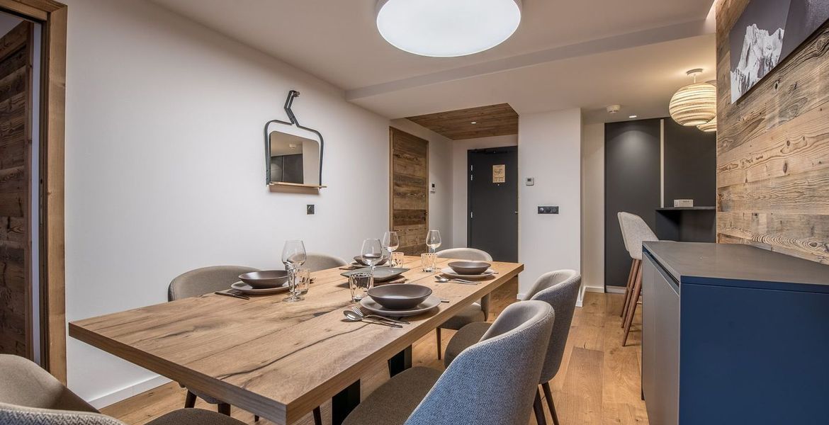 Apartamento dentro de una residencia ubicada en Courchevel 