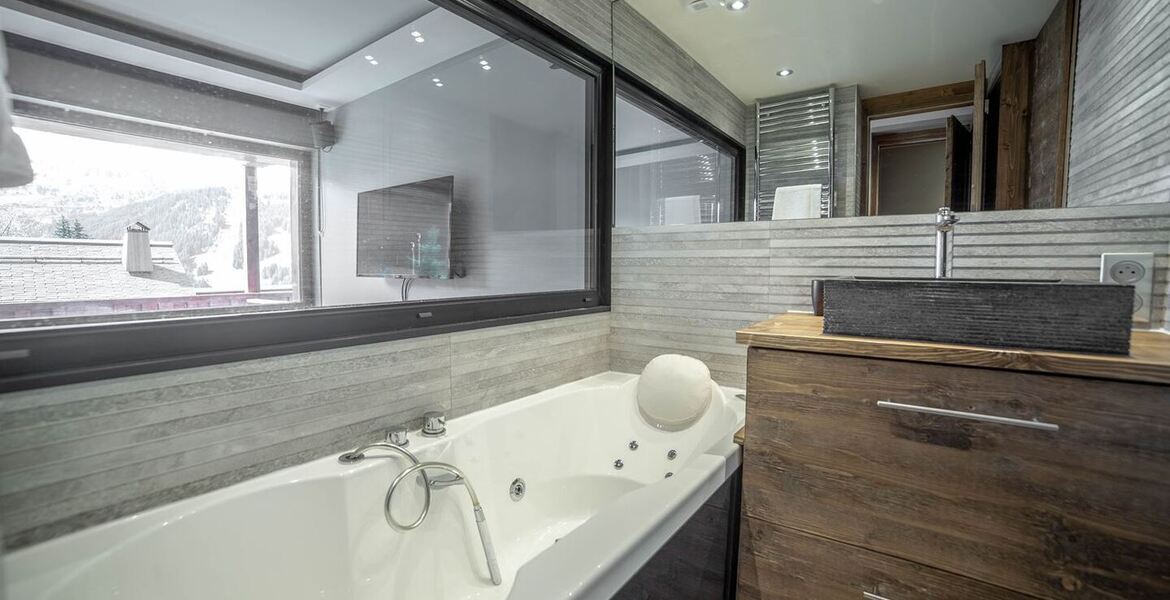 This luxury apartment to rent with 2 bedrooms in Méribel