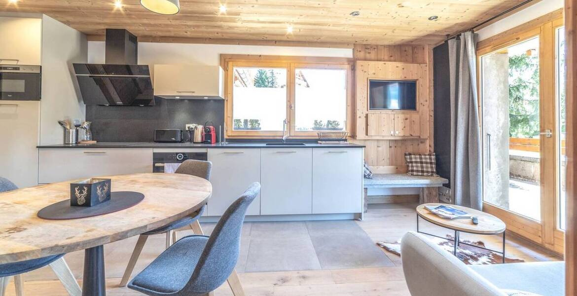 This luxury apartment to rent with 2 bedrooms in Méribel