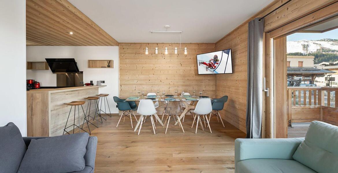 Este nuevo apartamento en alquiler en Courchevel 1650 