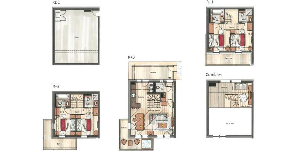 Chalet located in La Tania with a surface area of 170 sqm
