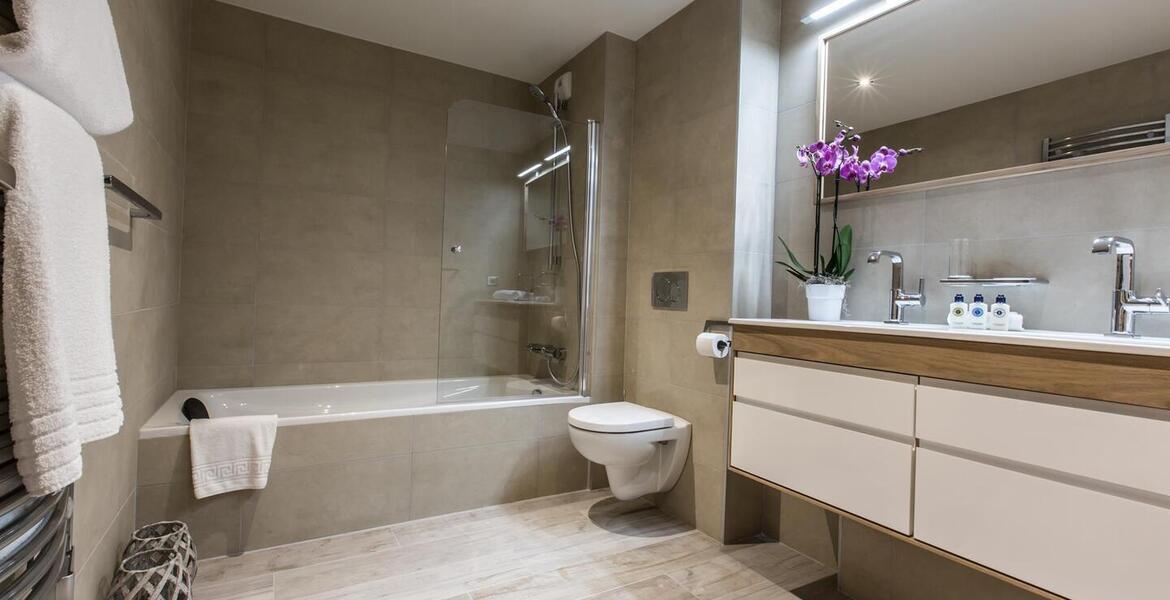 This apartment in Courchevel 1650 on the 3rd floor