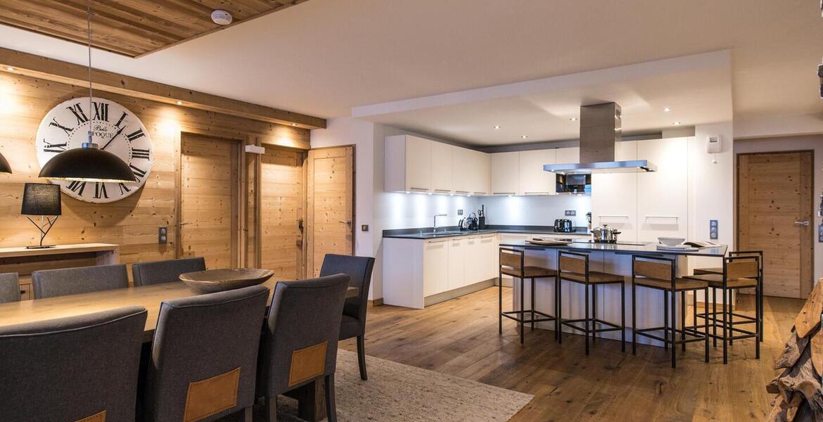 This apartment in Courchevel 1650 on the 3rd floor