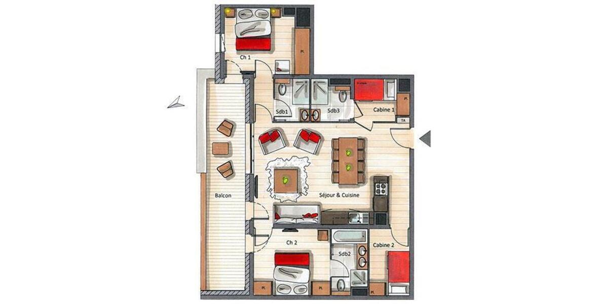 Apartamento en Courchevel 1650 Moriond 