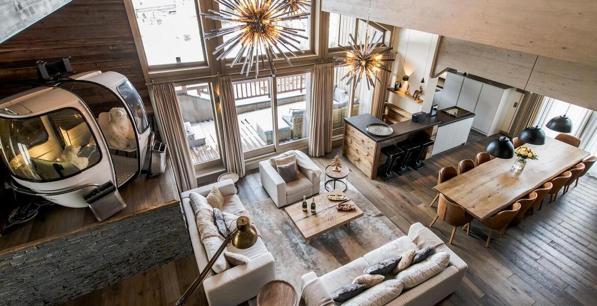 Penthouse for rent in Courchevel 1650 -345m2 up to 14 guests