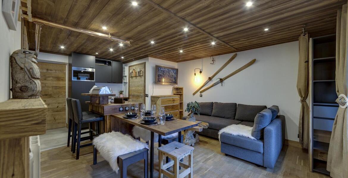 Apartamento de un dormitorio en Val d'Isere Le Crêt, 53 m² p