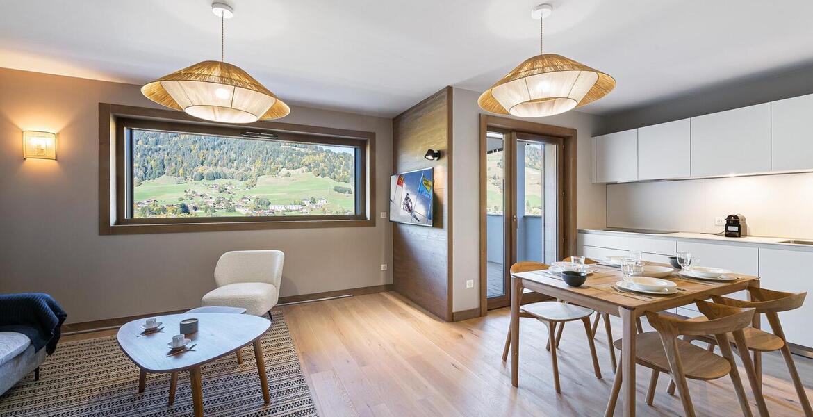 Apartamento de 64 m2 y 2 dormitorios en Rochebrune, Megeve