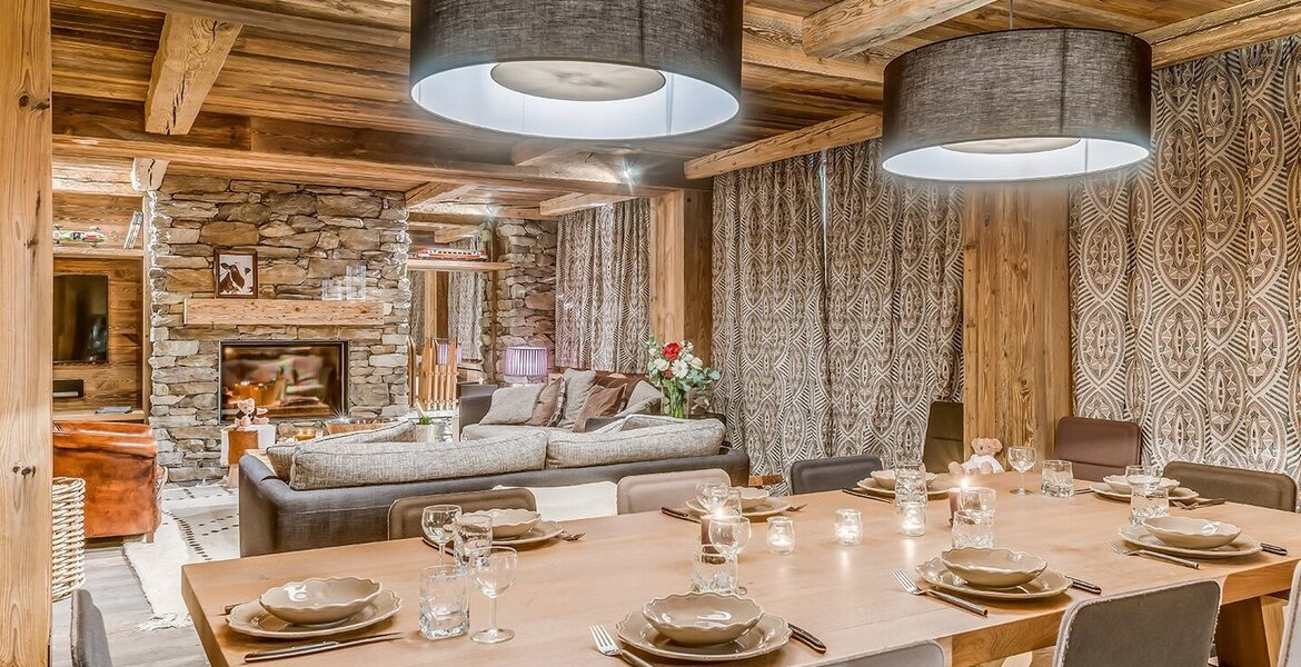 This duplex for rent with 5 bedrooms in Val d’Isere for rent
