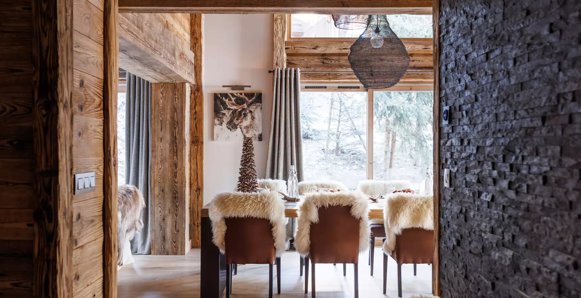El clásico chalet de madera Méribel Alpes franceses