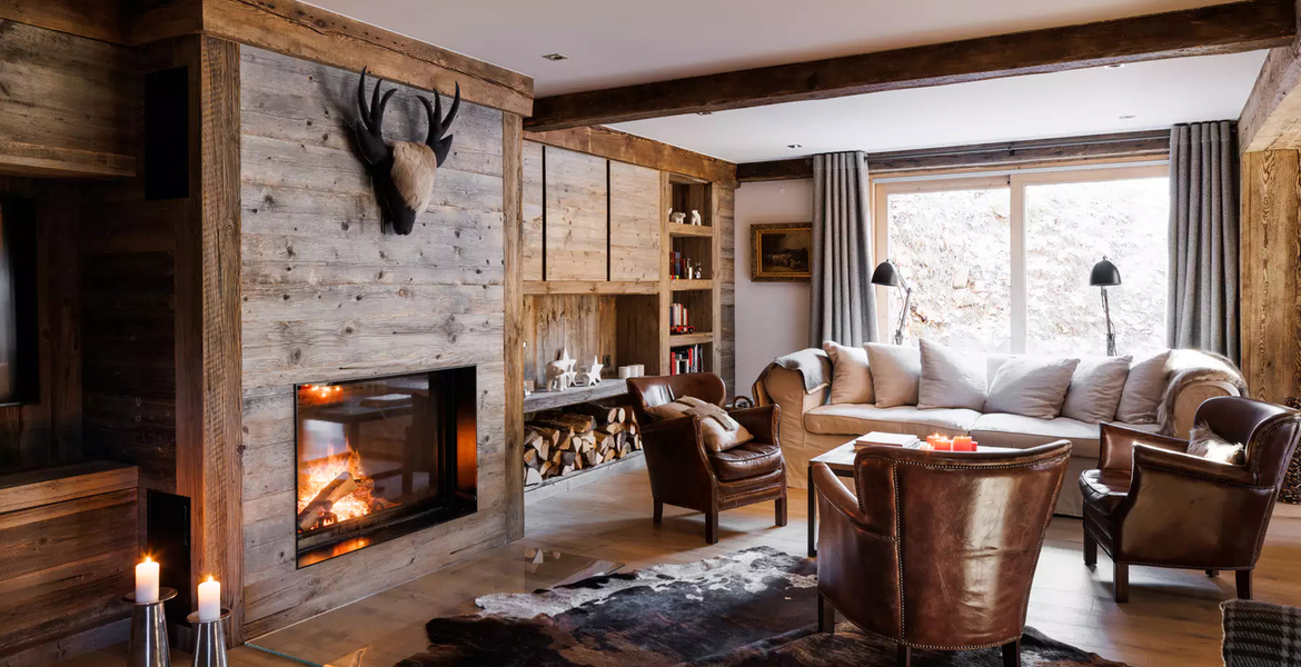 El clásico chalet de madera Méribel Alpes franceses