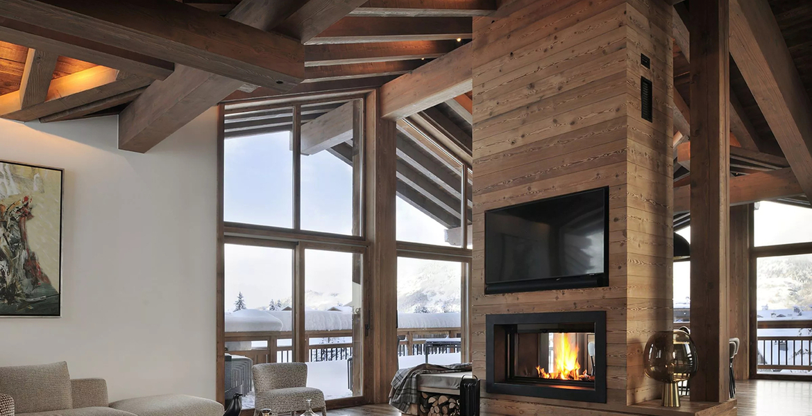 Chalet Le Praz, Courchevel 12 viajeros - 6 habitaciones 