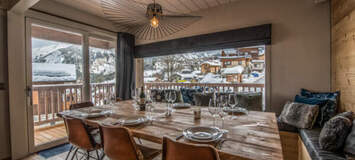 Le chalet est niché en plein cœur de Courchevel 1550. Ce que