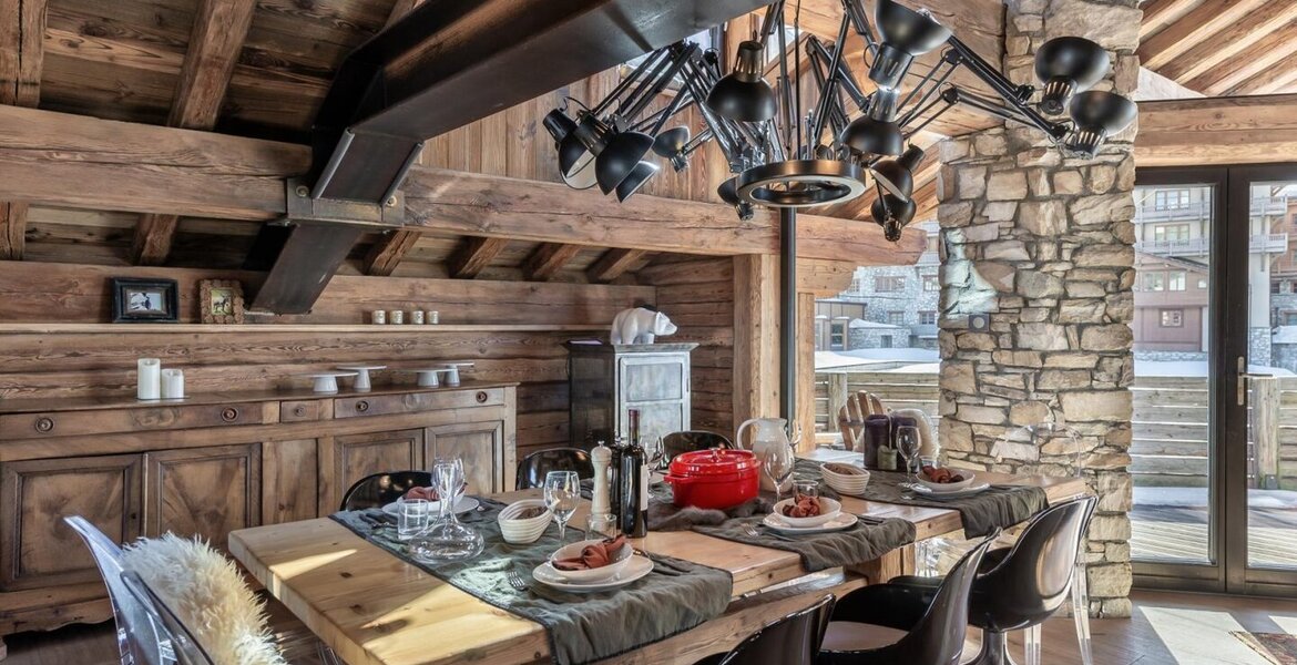Este alquiler de chalet de lujo en Val d'Isère Alpes Francia