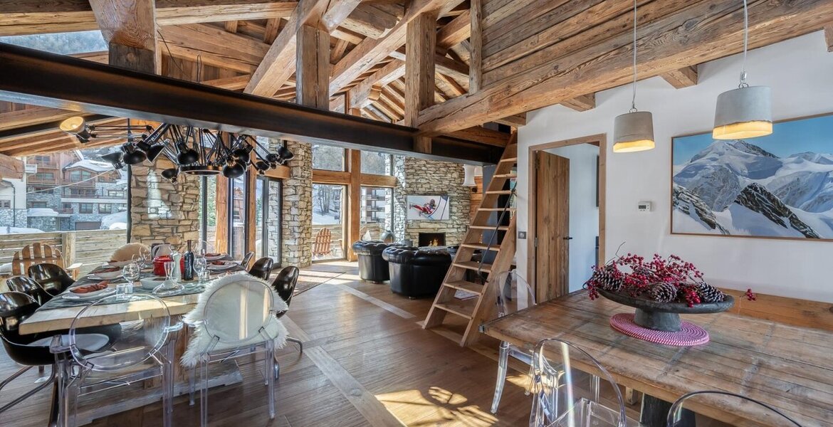Este alquiler de chalet de lujo en Val d'Isère Alpes Francia