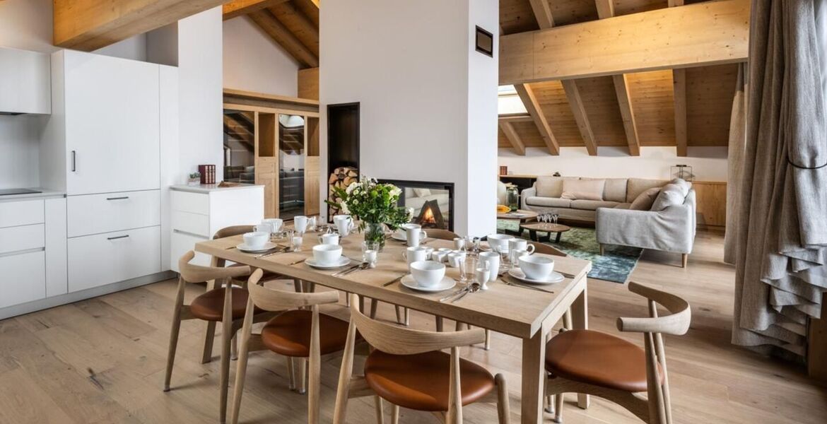 Duplex penthouse for rent Meribel