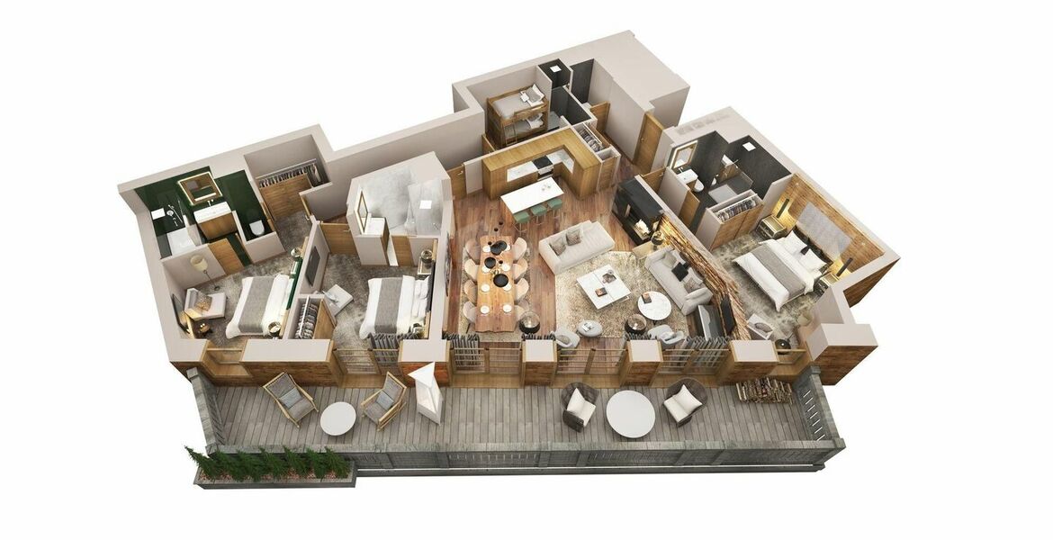 Apartamento en alquiler en Courchevel 1850
