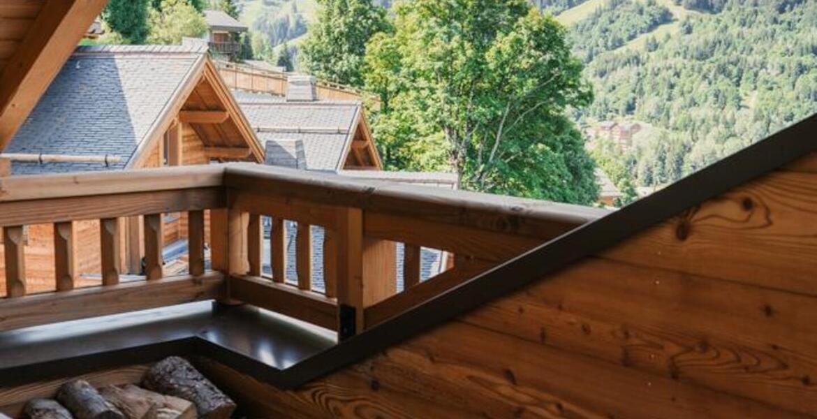 The duplex penthouse in Meribel