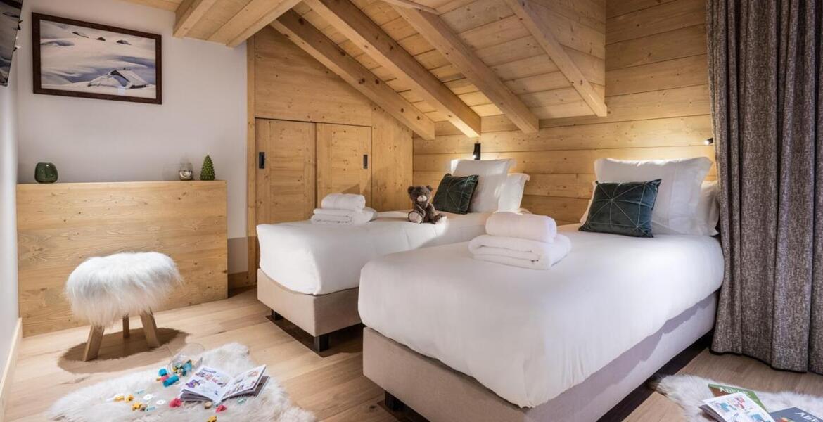 The duplex penthouse in Meribel