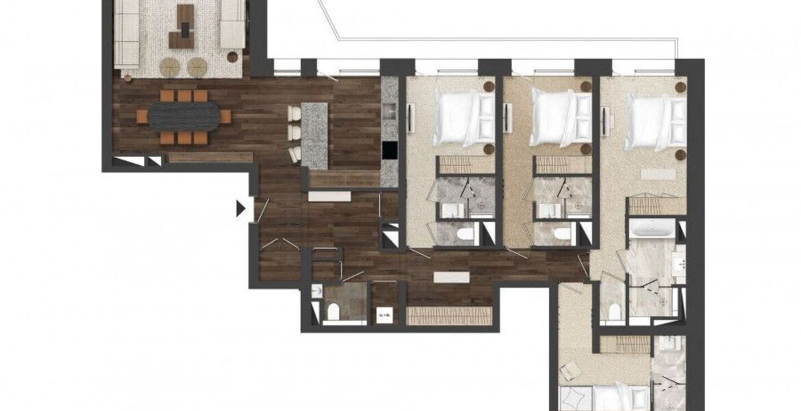 Apartamento en alquiler en Courchevel 1850