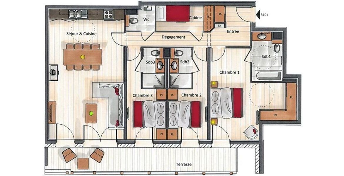 Apartamento en alquiler en Les Gets