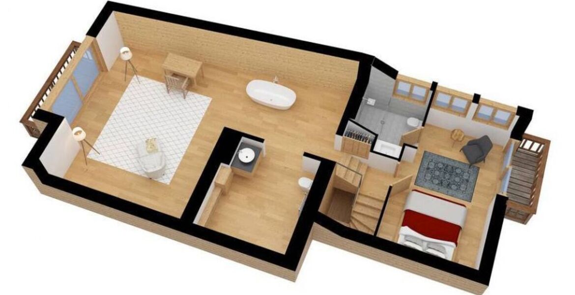 Chalet for rent in Meribel