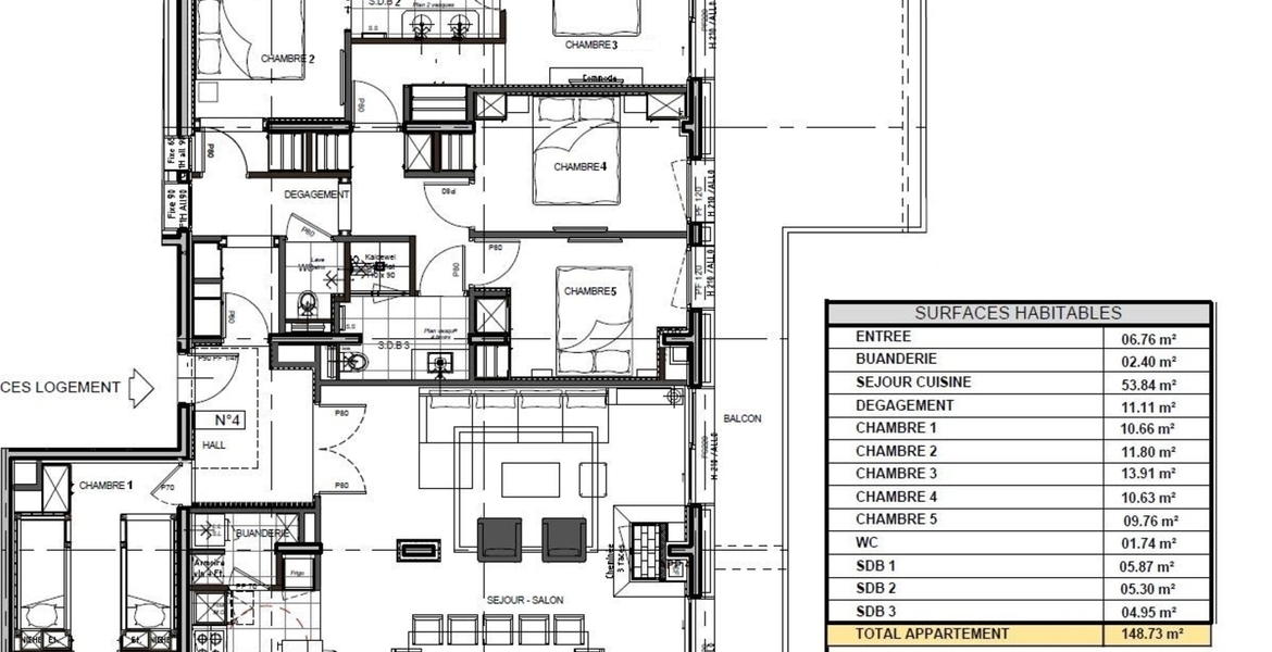 Espléndido apartamento en alquiler situado en Méribel