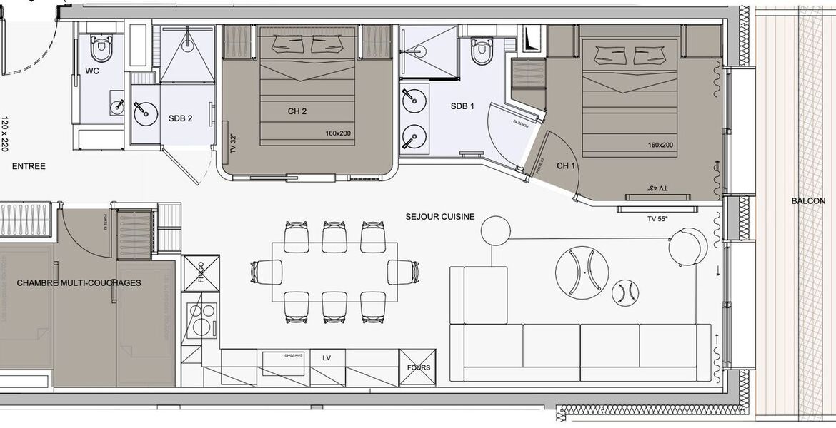 Apartamento en alquiler en Méribel